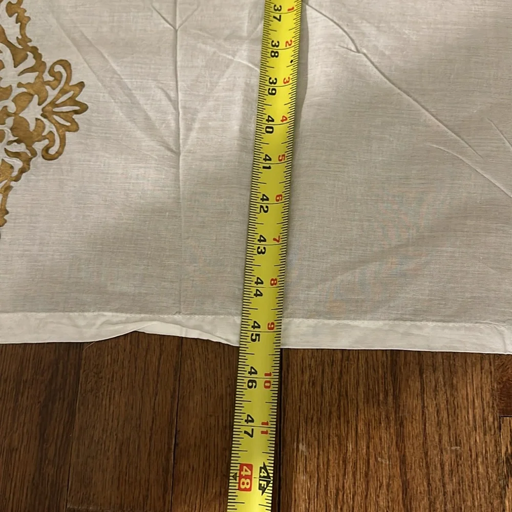 Bohemian style White cotton pair of curtains🤍🤍🤍